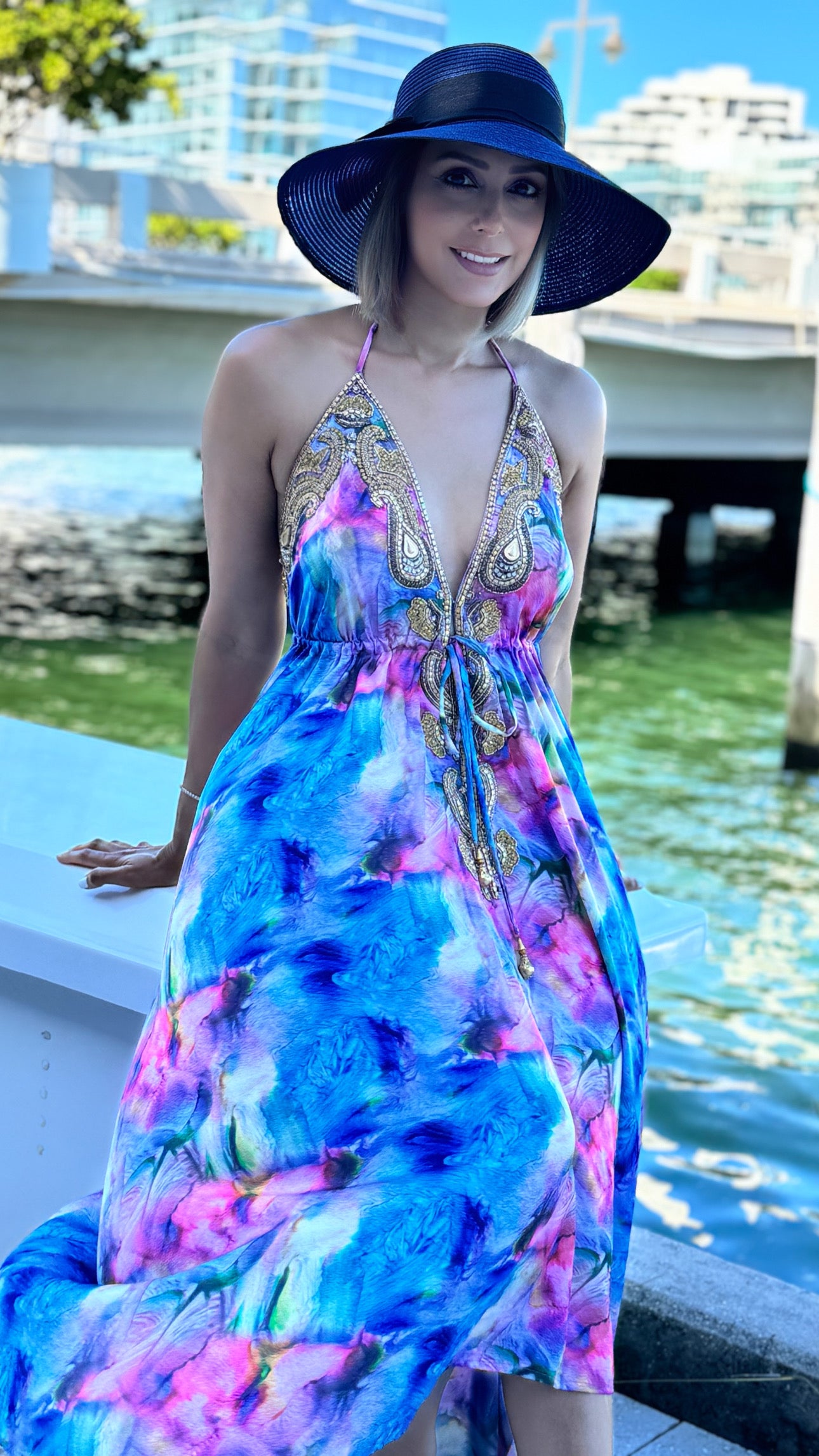 Miami Sunset Summer dress