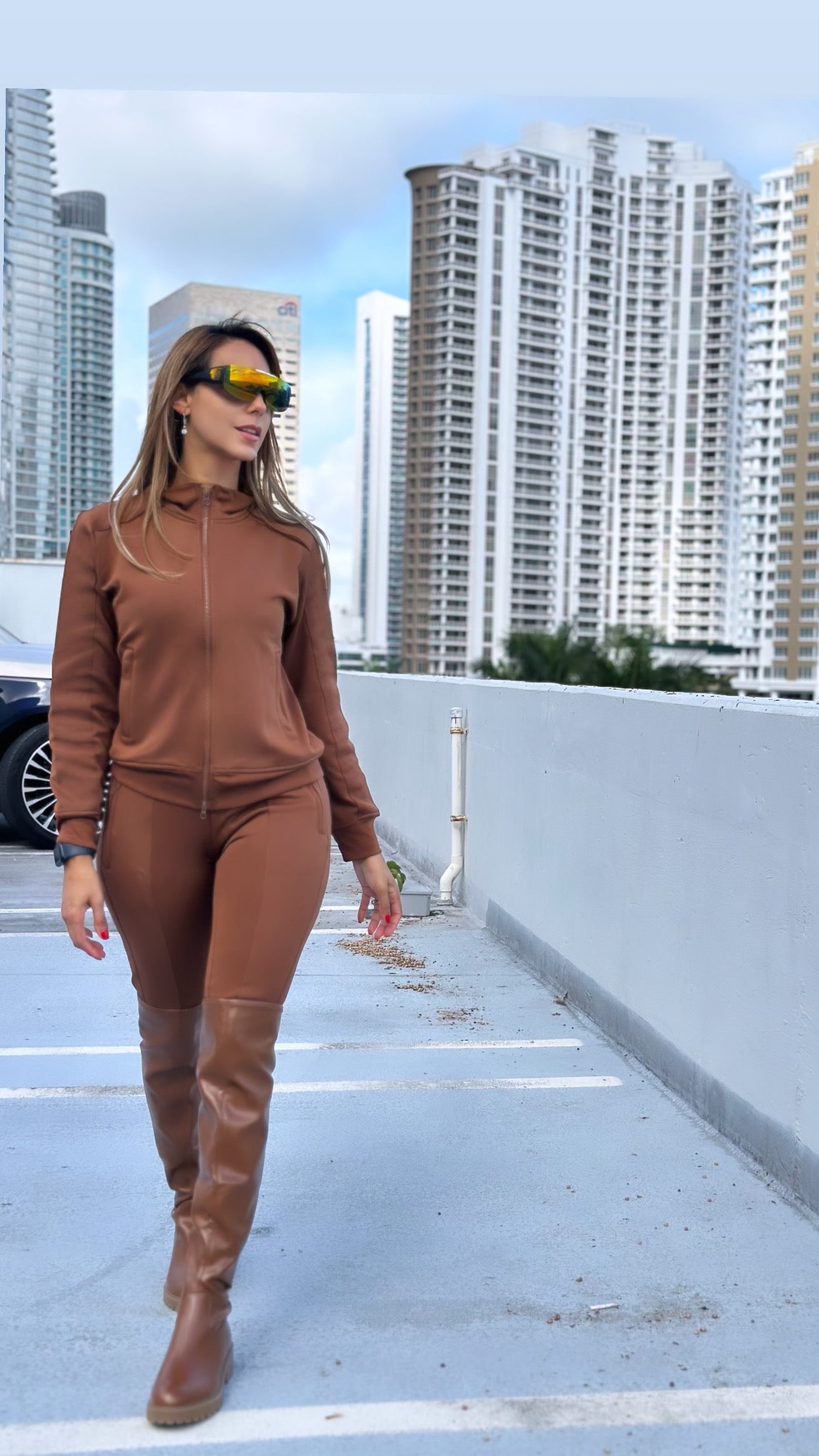 Brown tracksuit