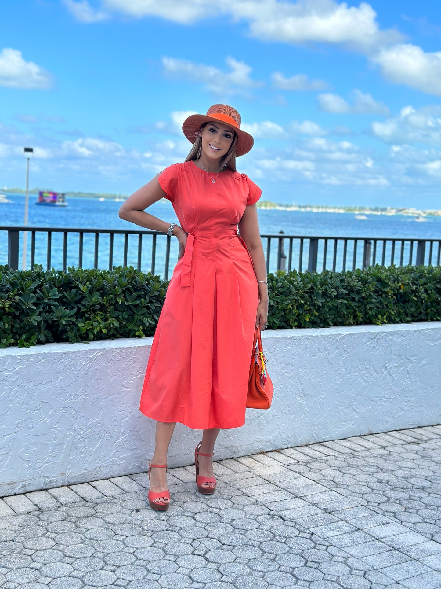 Living coral dress