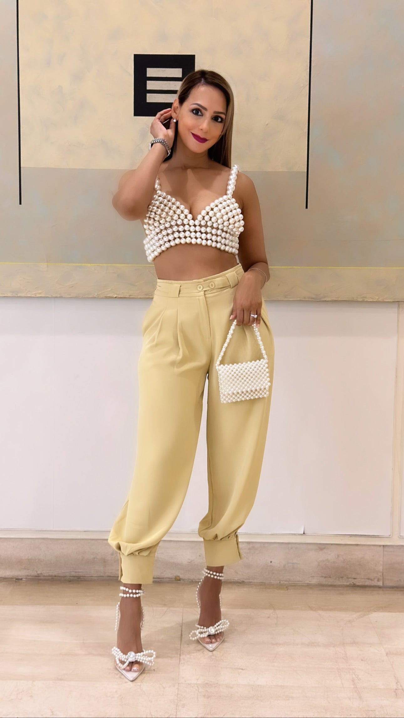 PEARL BRA TOP